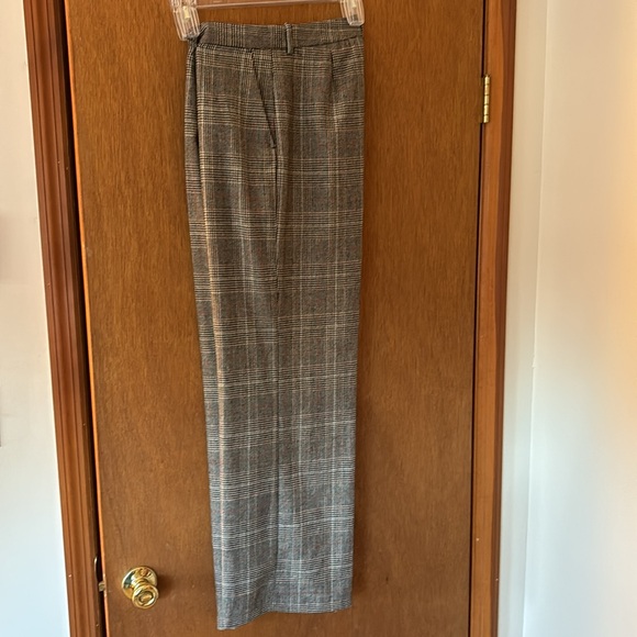 Zara pant, black,tan and a fine cranberry thread throughout.Perfect condition! - Picture 2 of 3